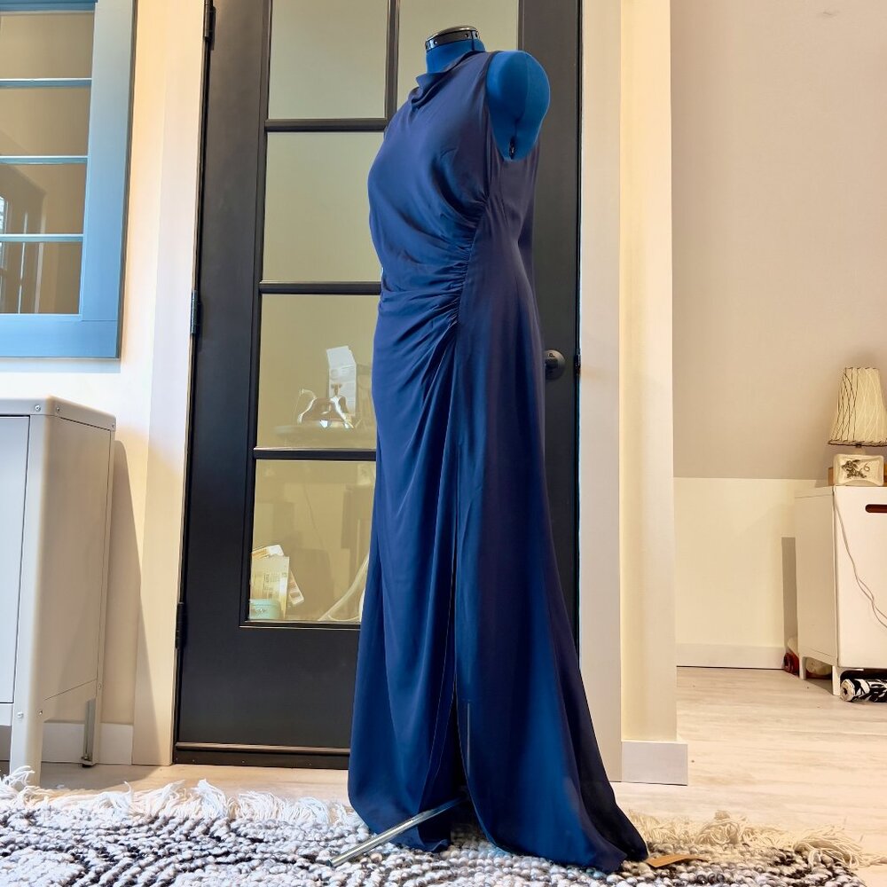 NWT Reformation Senna Dress ES in Navy